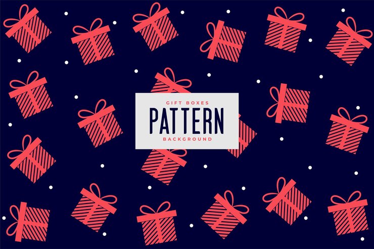 Vettore gratuito sfondo a disegno decorativo per scatole da regalo per eventi o feste speciali