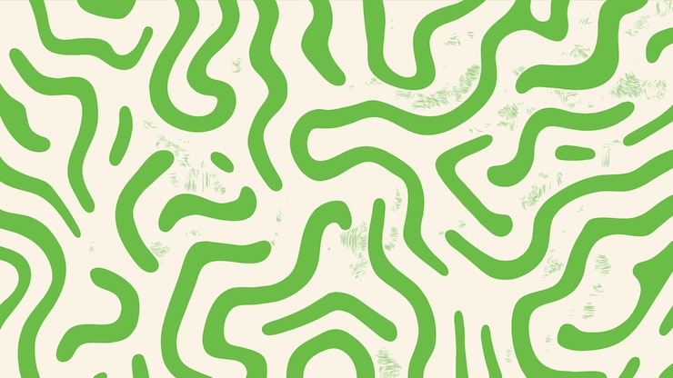 Vettore gratuito sfondo a disegno di scarabocchi verde