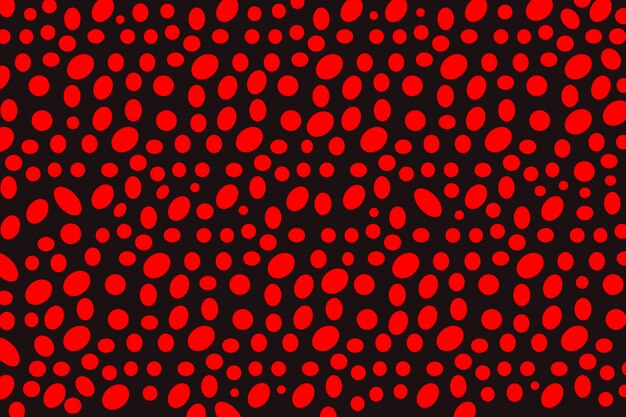 Sfondo a pois rosso design piatto