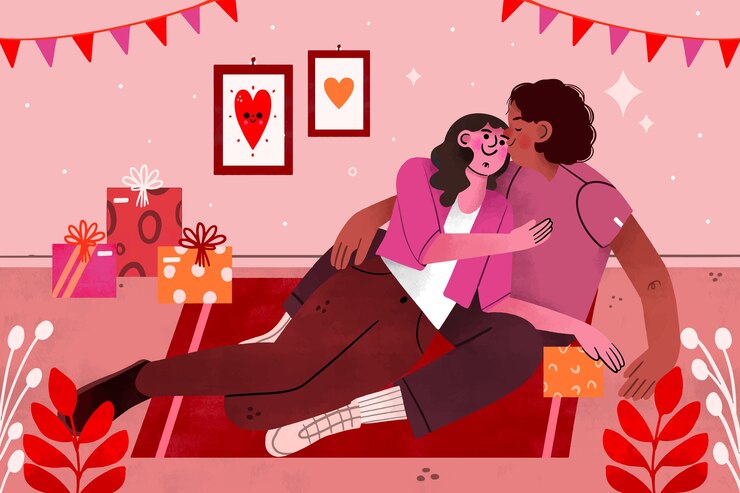 Vettore gratuito sfondo ad acquerello per la celebrazione del giorno di san valentino