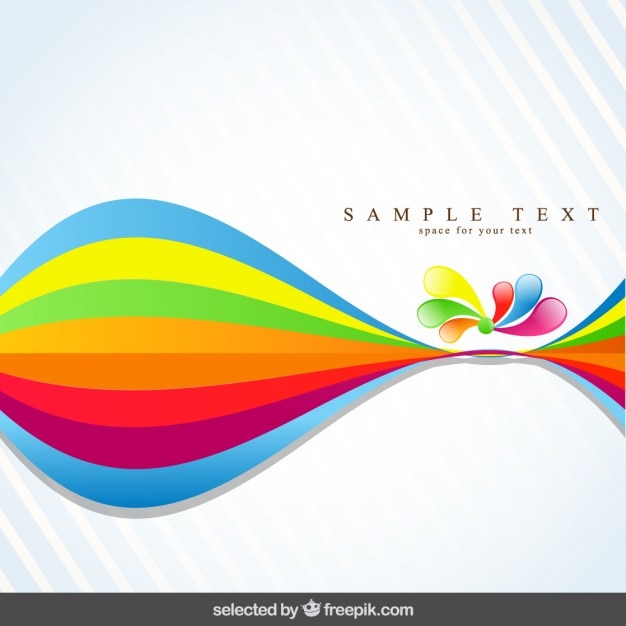 Vettore gratuito sfondo astratto colorato e ondulato
