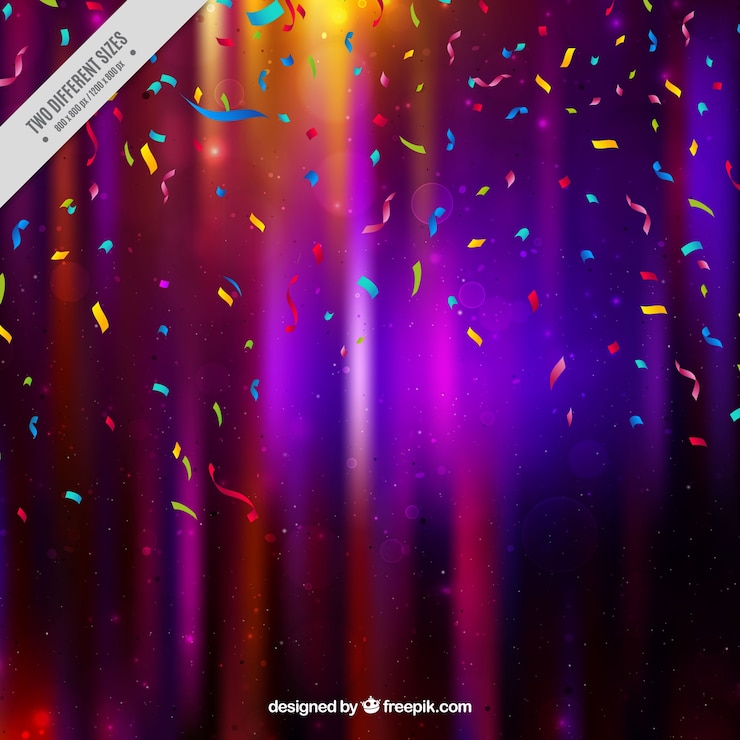 Vettore gratuito sfondo astratto con confetti colorati