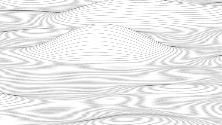 Vettore gratuito sfondo astratto con forme di linea distorte su sfondo bianco onde di linea sonora monocromatiche