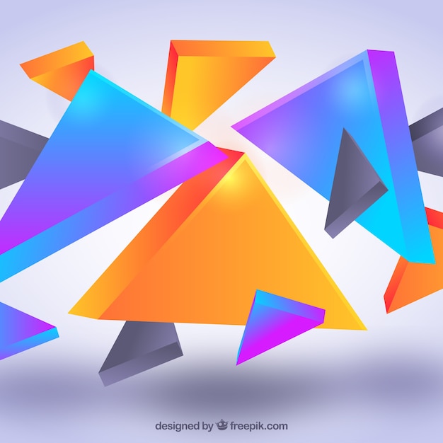 Sfondo astratto con forme triangolari