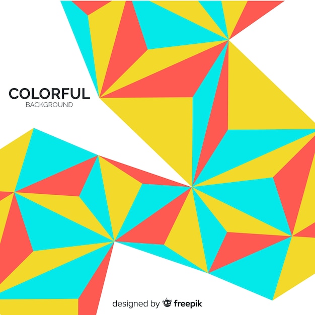 Sfondo astratto con triangoli colorati