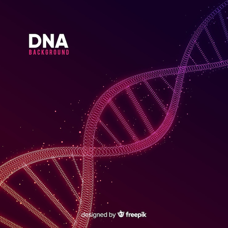 Vettore gratuito sfondo astratto dna