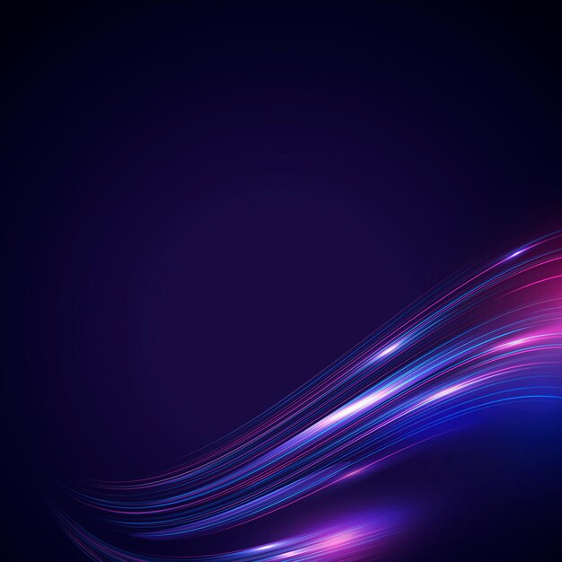Sfondo astratto onda al neon che scorre
