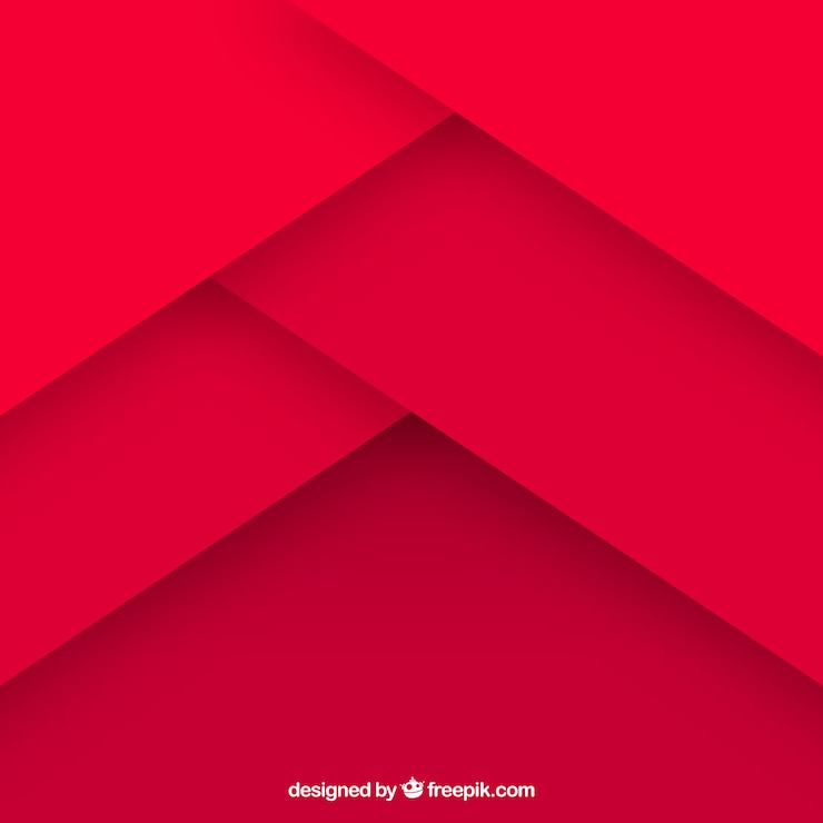 Vettore gratuito sfondo astratto rosso con design piatto