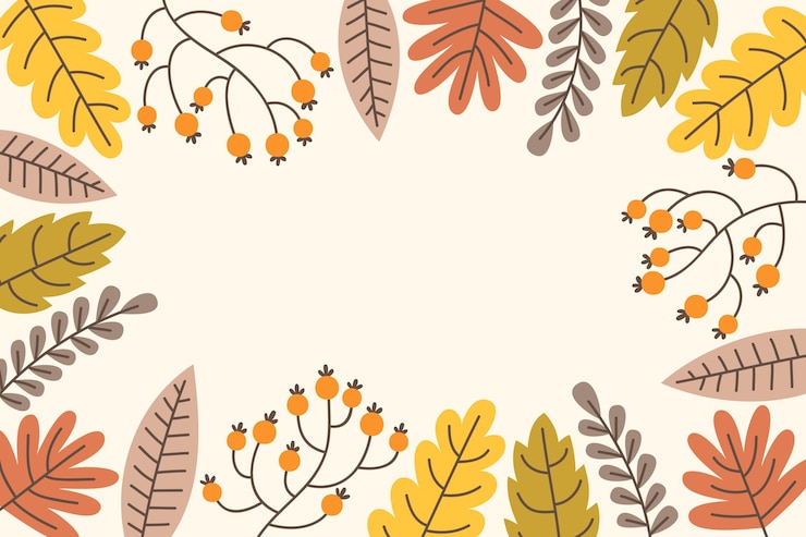 Vettore gratuito sfondo autunnale