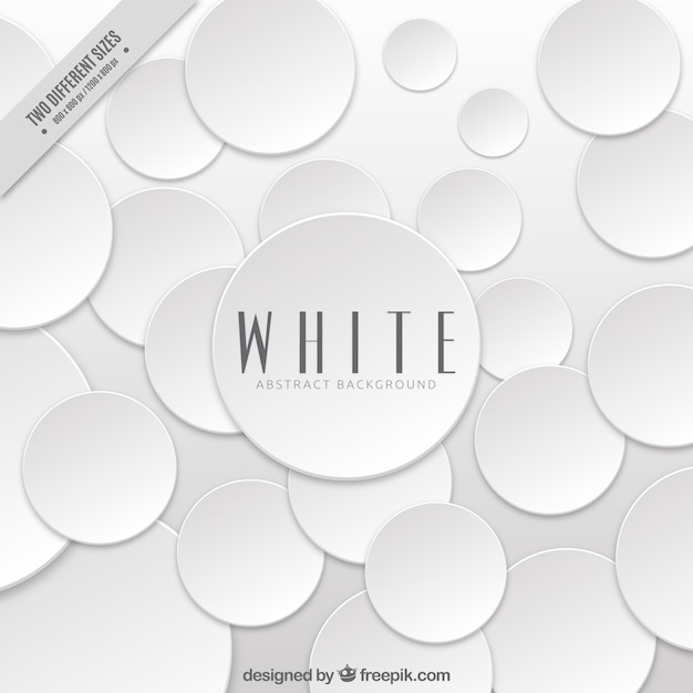 sfondo bianco astratta con i cerchi
