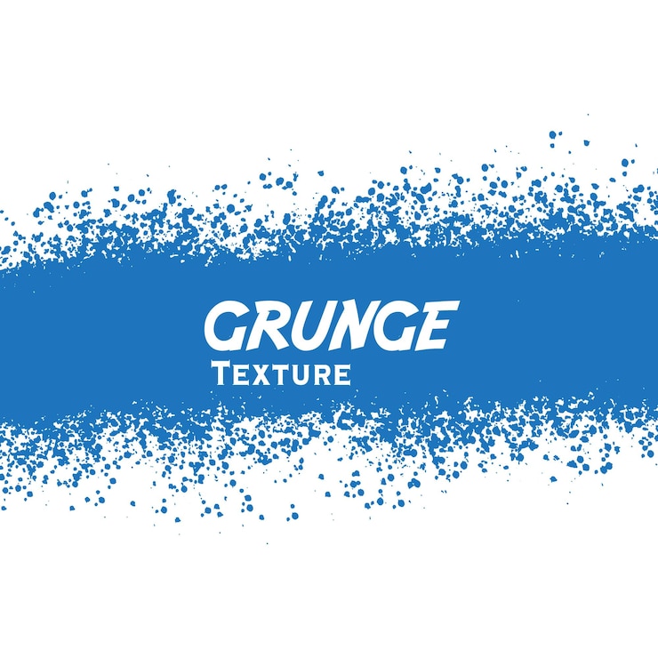 Vettore gratuito sfondo blu grunge ictus banner