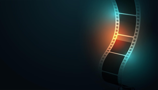 sfondo cinematografico negativo lucido con spazio di testo