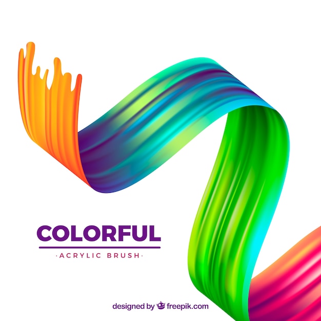 Sfondo colorato acrilico ondulato