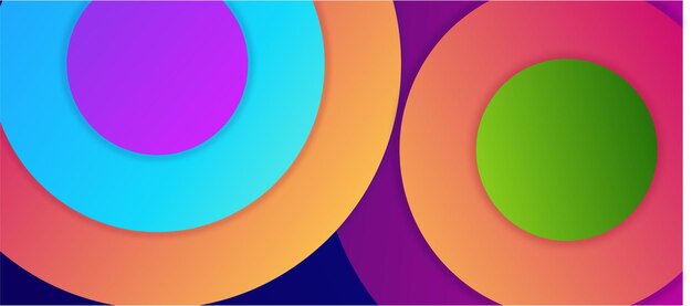 Sfondo colorato e moderno a strati sovrapposti