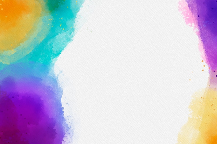 Vettore gratuito sfondo colorato in acquerello