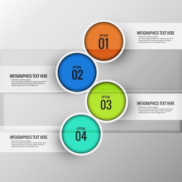 sfondo colorato infografica