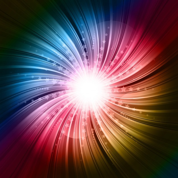 Vettore gratuito sfondo colorato starburst