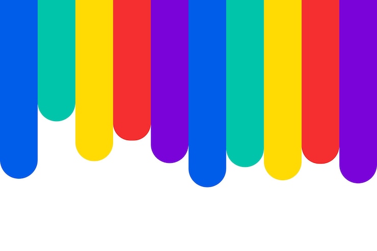 Vettore gratuito sfondo con linee arrotondate di colore brillante