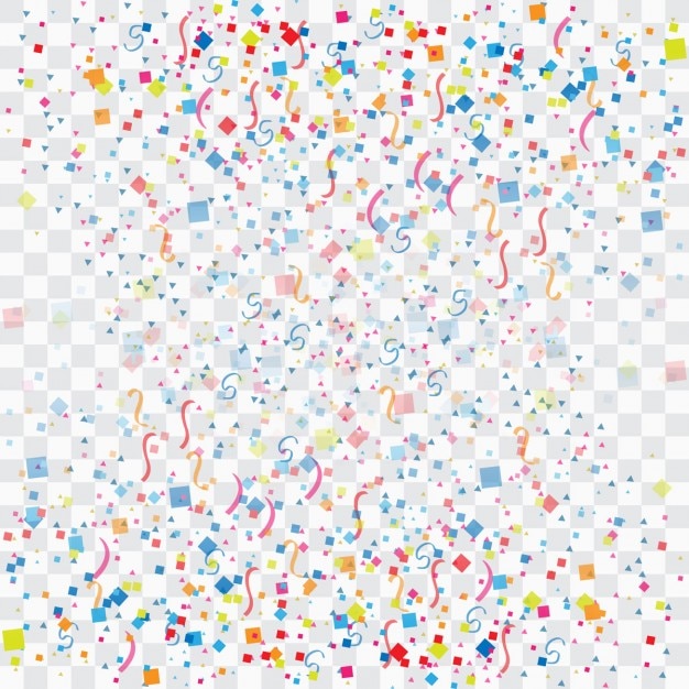 Vettore gratuito sfondo confetti