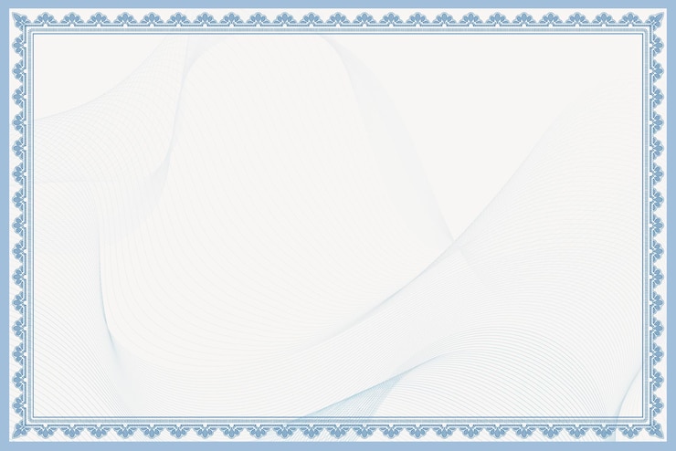 Vettore gratuito sfondo cornice decorativa, vettore di design fiore vintage blu