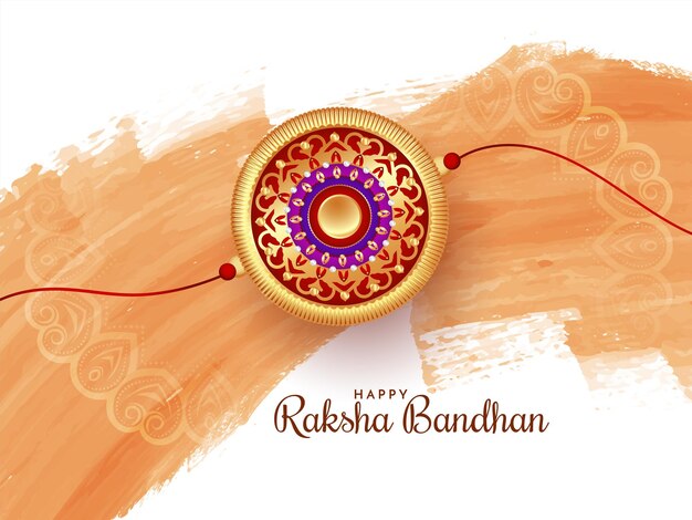 Sfondo culturale decorativo felice del festival indiano di Raksha Bandhan