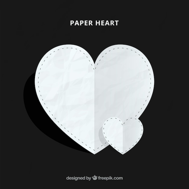 Sfondo cuore di carta