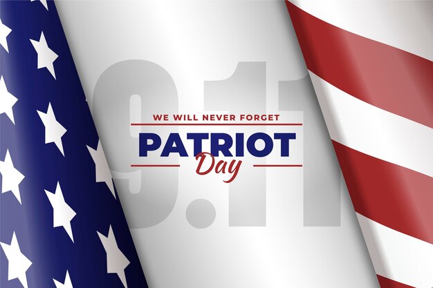 Sfondo del giorno del patriota sfumato 9.11