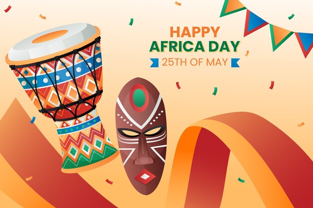 Sfondo del giorno dell'Africa sfumato