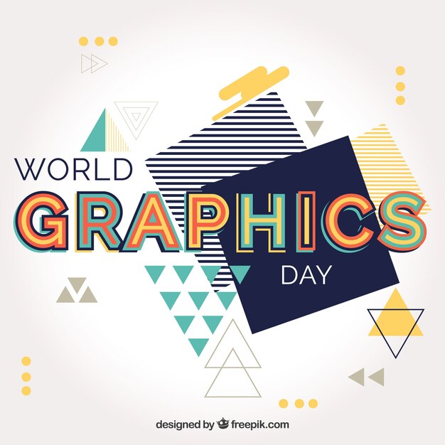 Sfondo del giorno della grafica mondiale
