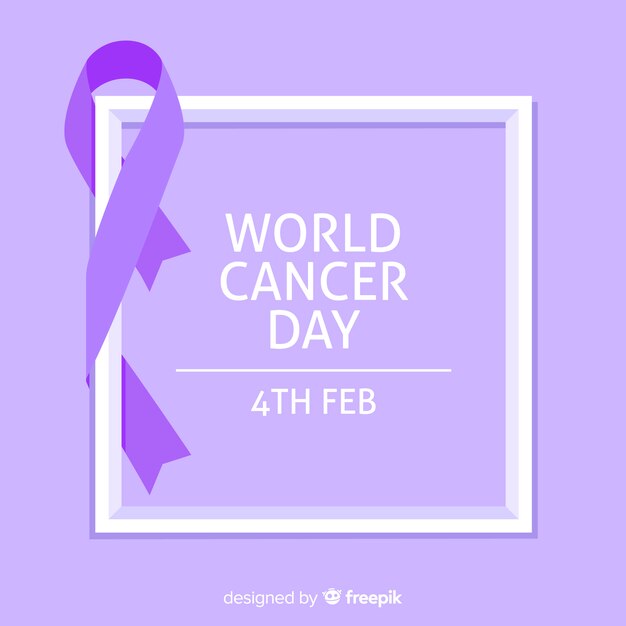 Sfondo del giorno mondiale del cancro