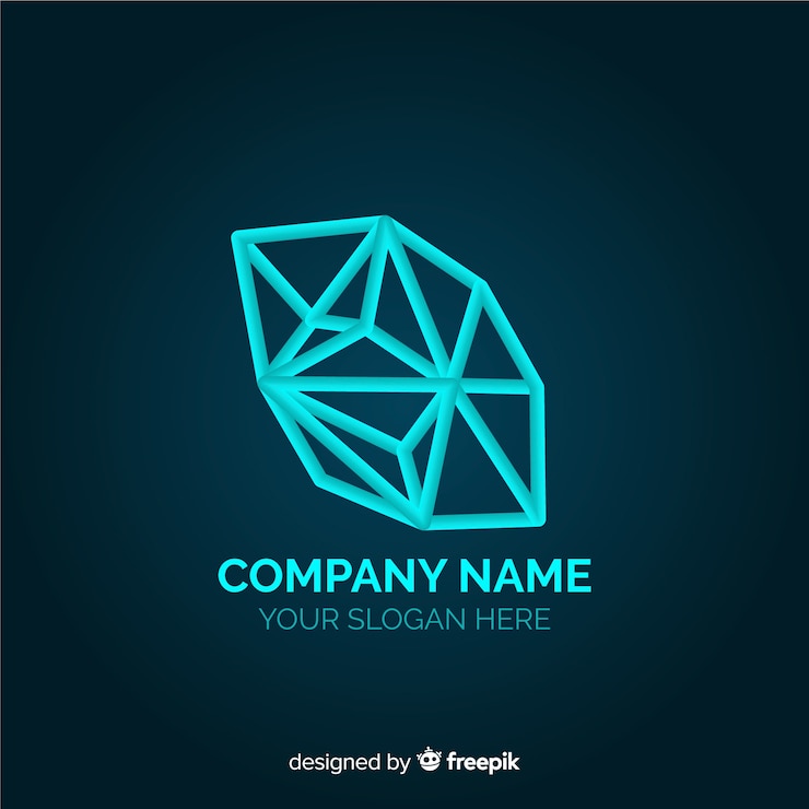 Vettore gratuito sfondo del logo di tecnologia