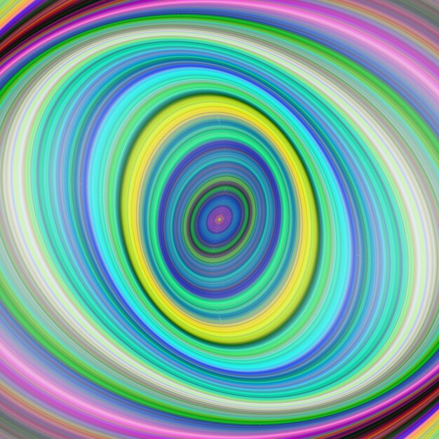 Sfondo di arte digitale frattale ellittica colorata