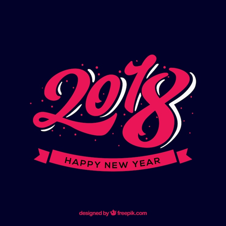 Vettore gratuito sfondo di capodanno vintage