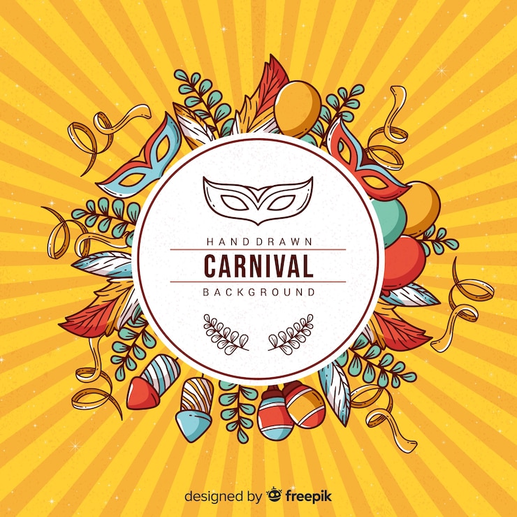 Vettore gratuito sfondo di carnevale