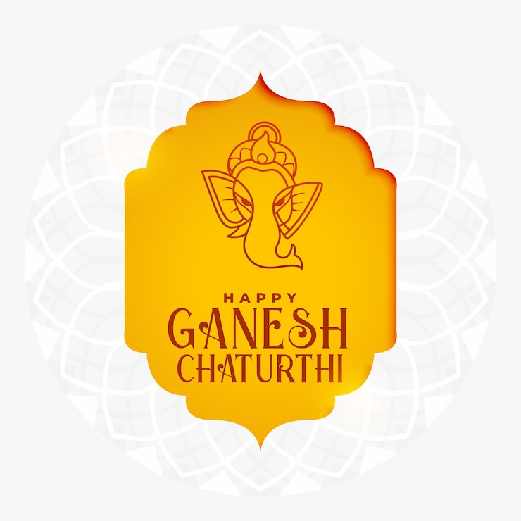 Vettore gratuito sfondo di celebrazione tradizionale indù ganesh chaturthi
