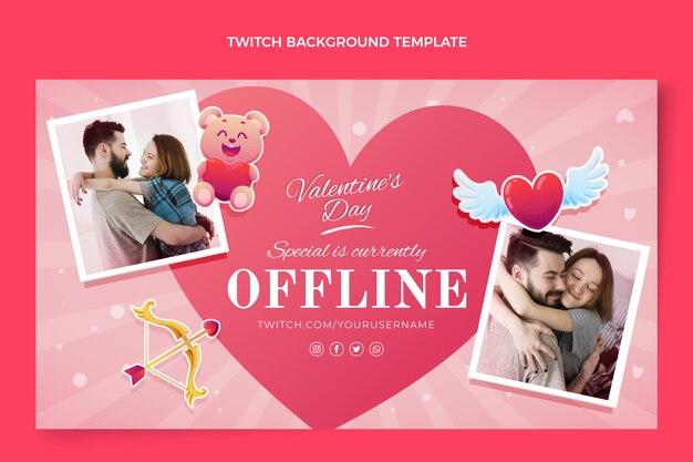 Sfondo di contrazione di San Valentino sfumato