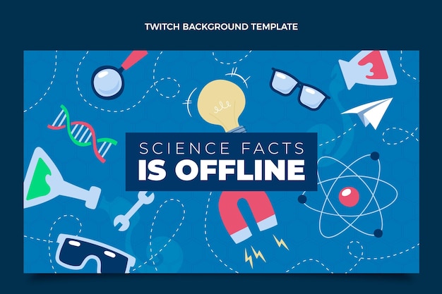 Sfondo di contrazione scientifica piatta