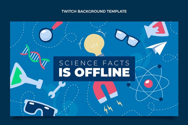 Sfondo di contrazione scientifica piatta