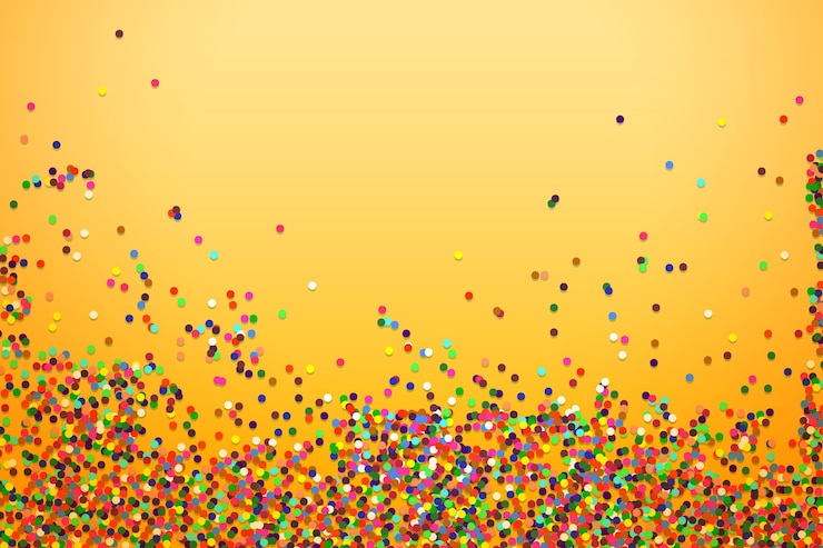 Vettore gratuito sfondo di coriandoli colorati