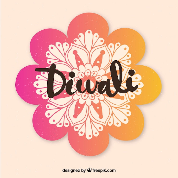 Vettore gratuito sfondo di diwali dell'acquerello