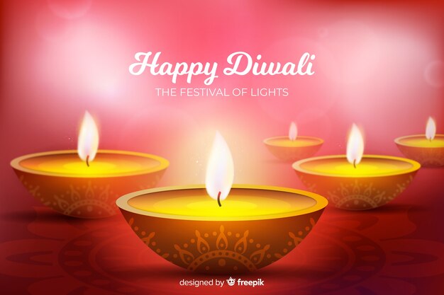 Sfondo di Diwali realistico