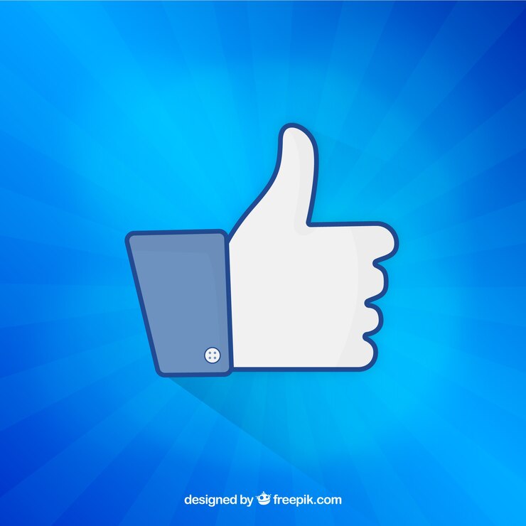 Vettore gratuito sfondo di facebook con icona simile