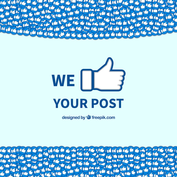 Vettore gratuito sfondo di facebook con icone simili