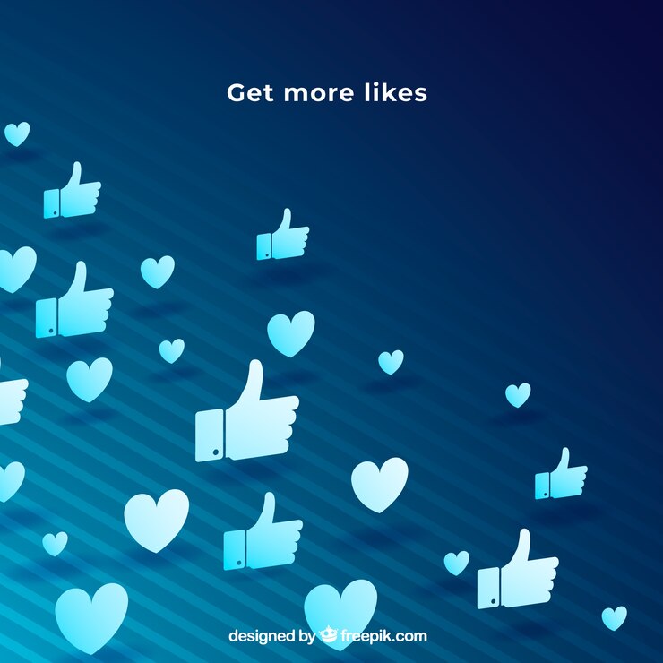 Vettore gratuito sfondo di facebook con mi piace