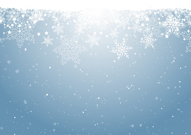 Sfondo di fiocco di neve di Natale