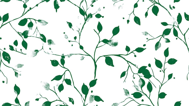 Vettore gratuito sfondo di foglie di albero verdi