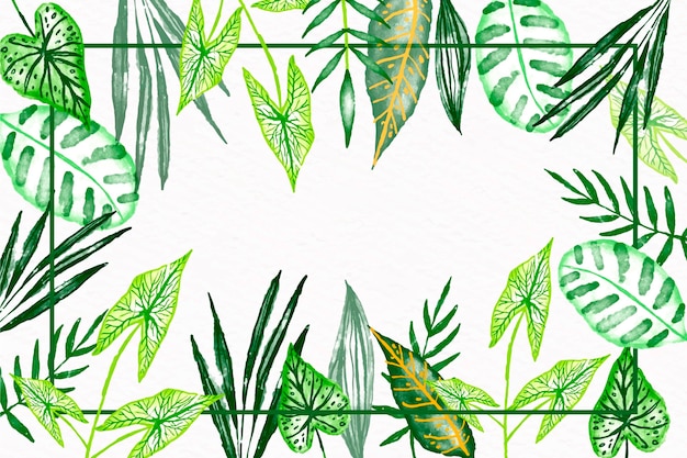 Sfondo di foglie tropicali