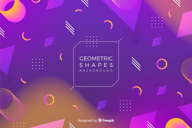 Sfondo di forme geometriche 3D
