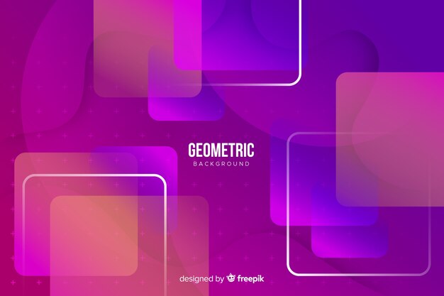 Sfondo di forme geometriche gradiente piatto