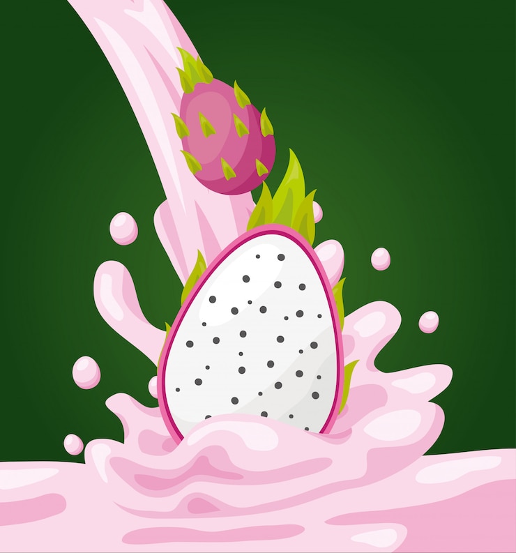 Vettore gratuito sfondo di frutti tropicali